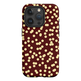 Mini Confetti Burgundy Butter Printed Phone Cases iPhone 15 Pro / Armoured by Veronica Tucker - The Dairy