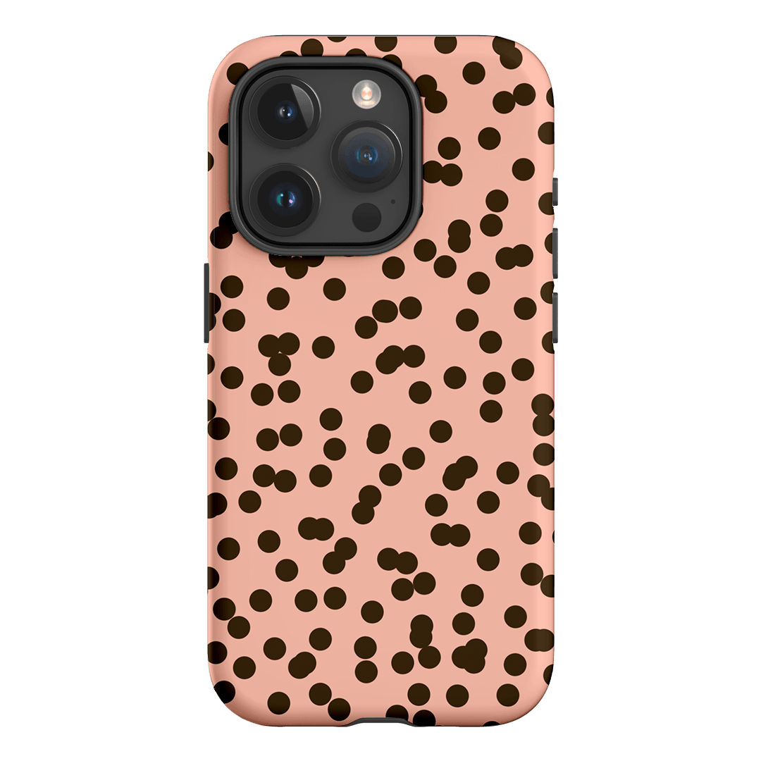 Mini Confetti Pink Chocolate Printed Phone Cases iPhone 15 Pro / Armoured by Veronica Tucker - The Dairy