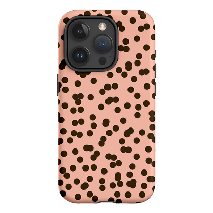 Mini Confetti Pink Chocolate Printed Phone Cases iPhone 15 Pro / Armoured by Veronica Tucker - The Dairy