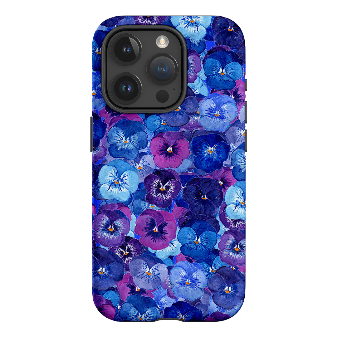 Pansy Jumble Printed Phone Cases iPhone 15 Pro / Armoured by Kayla Henley - The Dairy
