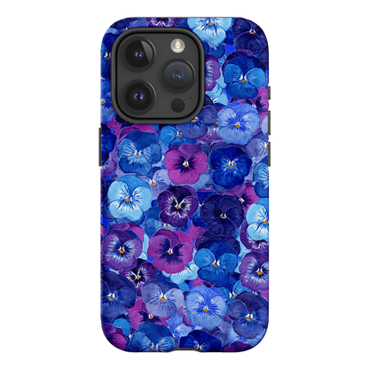 Pansy Jumble Printed Phone Cases iPhone 15 Pro / Armoured by Kayla Henley - The Dairy