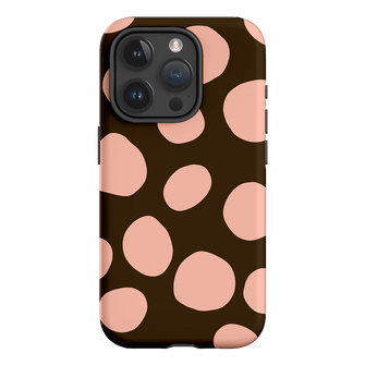 Pebbles Chocolate Pink Printed Phone Cases iPhone 15 Pro / Armoured by Veronica Tucker - The Dairy