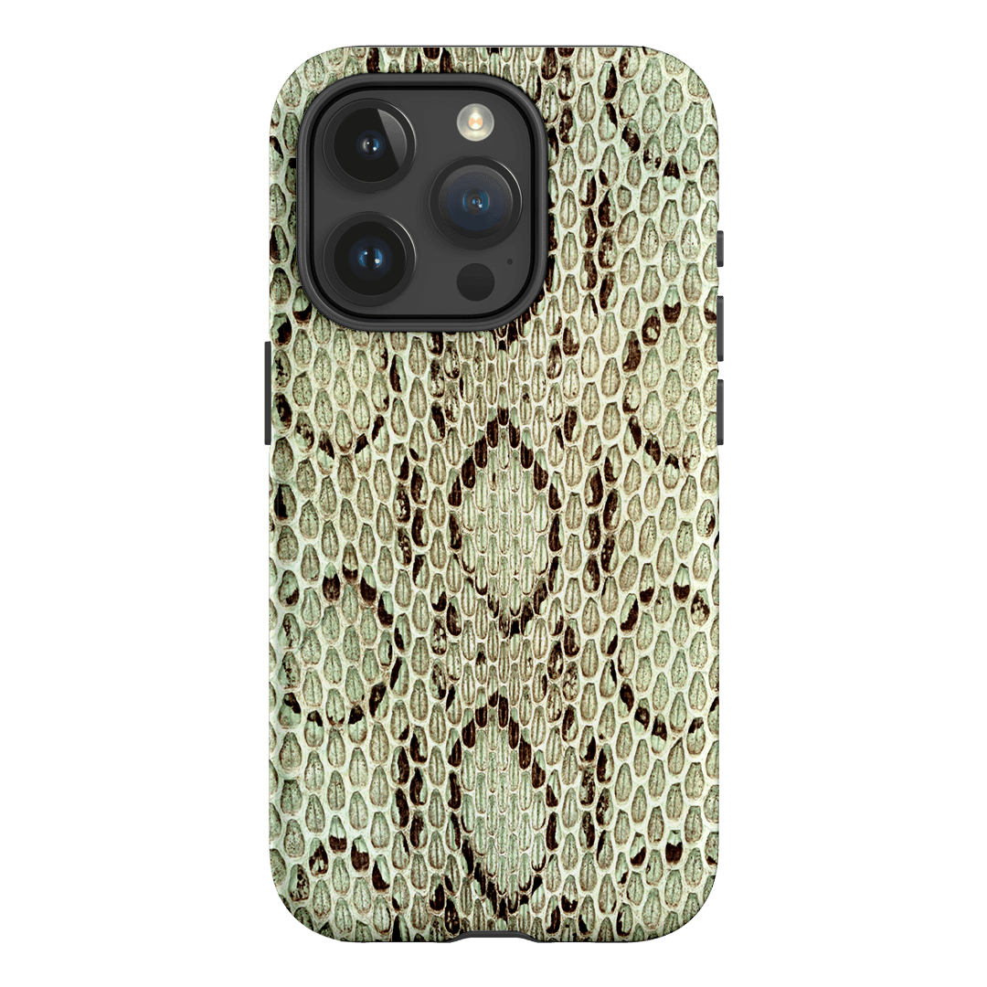 Pistachio Python Printed Phone Cases iPhone 15 Pro / Armoured by The Dairy - The Dairy
