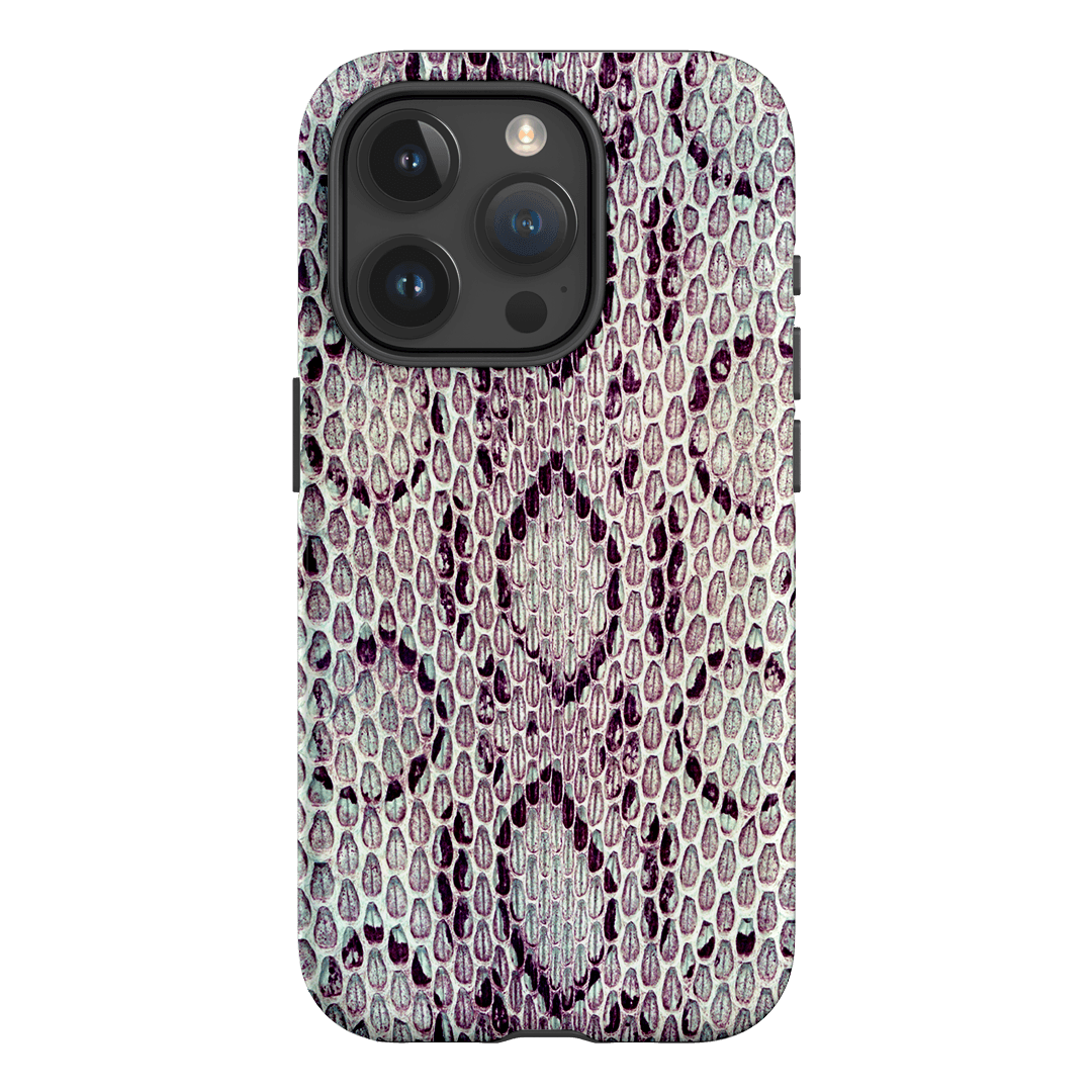 Plum Python Printed Phone Cases iPhone 15 Pro / Armoured by The Dairy - The Dairy