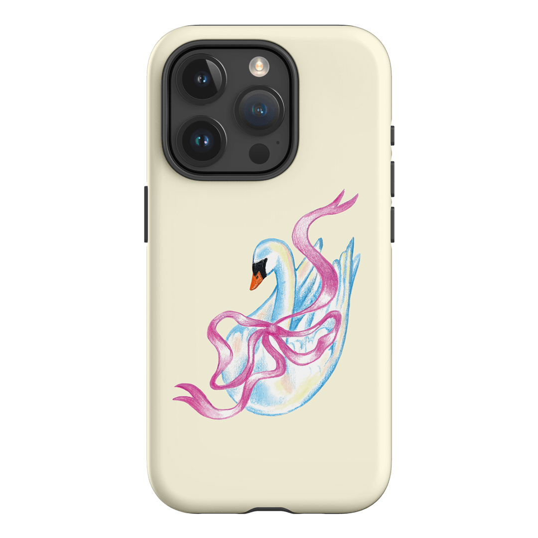 Satin Swan Printed Phone Cases iPhone 15 Pro / Armoured by Femke Studio - The Dairy