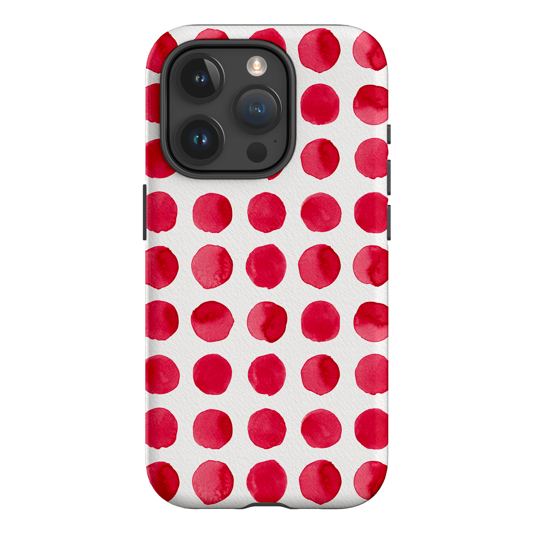 Spots in Red Printed Phone Cases by The Dairy - The Dairy