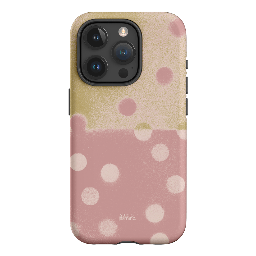 Strawberry Polka Dot Printed Phone Cases iPhone 15 Pro / Armoured by Jasmine Dowling - The Dairy