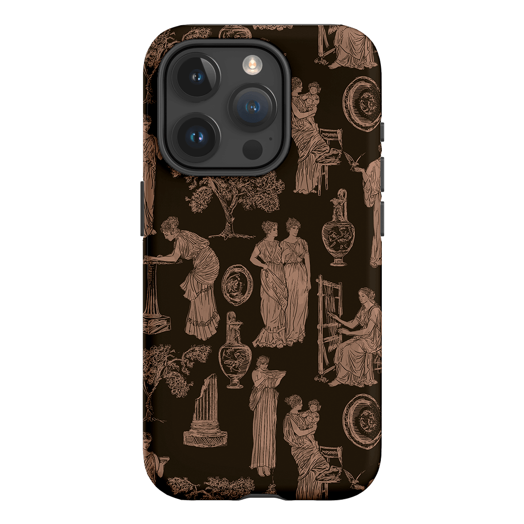 Symposium Burnt Umber Printed Phone Cases iPhone 15 Pro / Armoured by Veronica Tucker - The Dairy