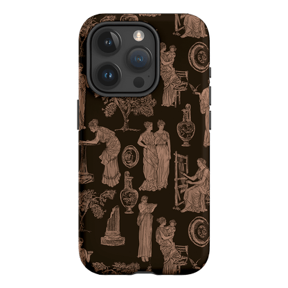 Symposium Burnt Umber Printed Phone Cases iPhone 15 Pro / Armoured by Veronica Tucker - The Dairy
