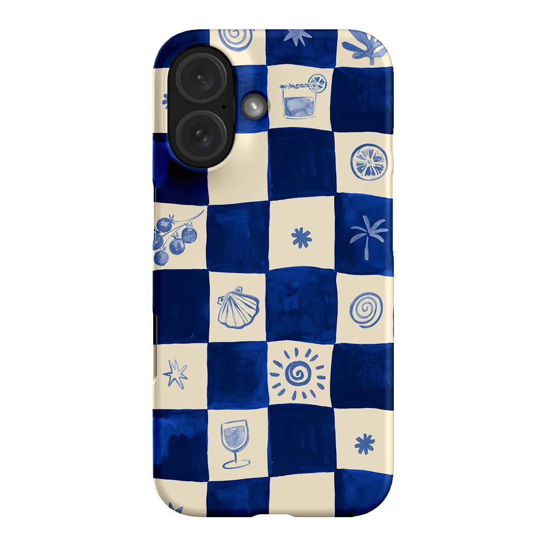 Afternoon Mezze Azure Printed Phone Cases iPhone 16 / Snap by Charlie Taylor - The Dairy
