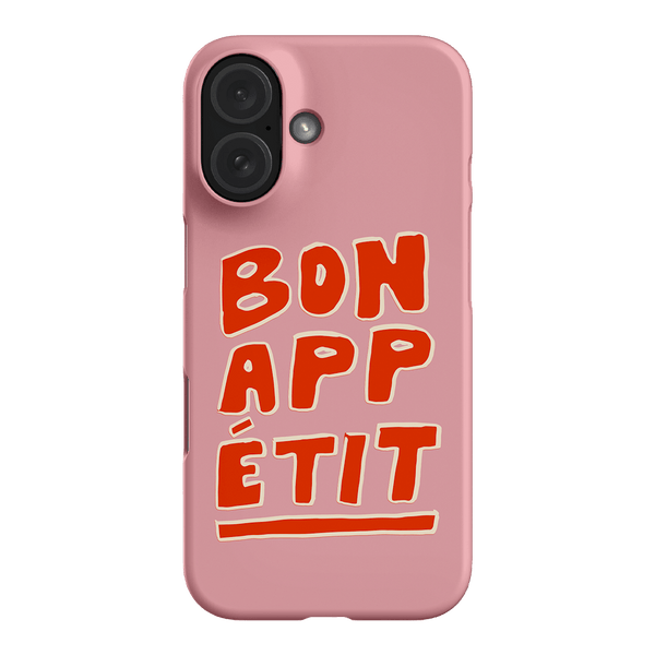 Bon Appetit Pink Printed Phone Cases iPhone 16 / Armoured by The Dairy - The Dairy