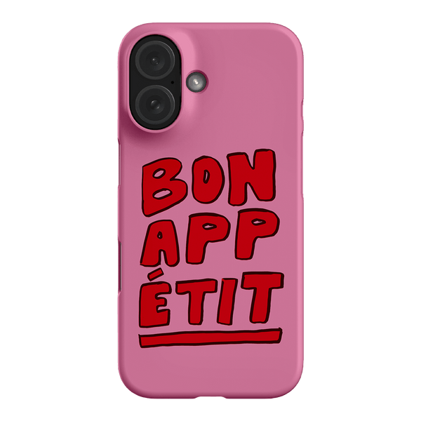 Bon Appetit Red Printed Phone Cases iPhone 16 / Armoured by The Dairy - The Dairy