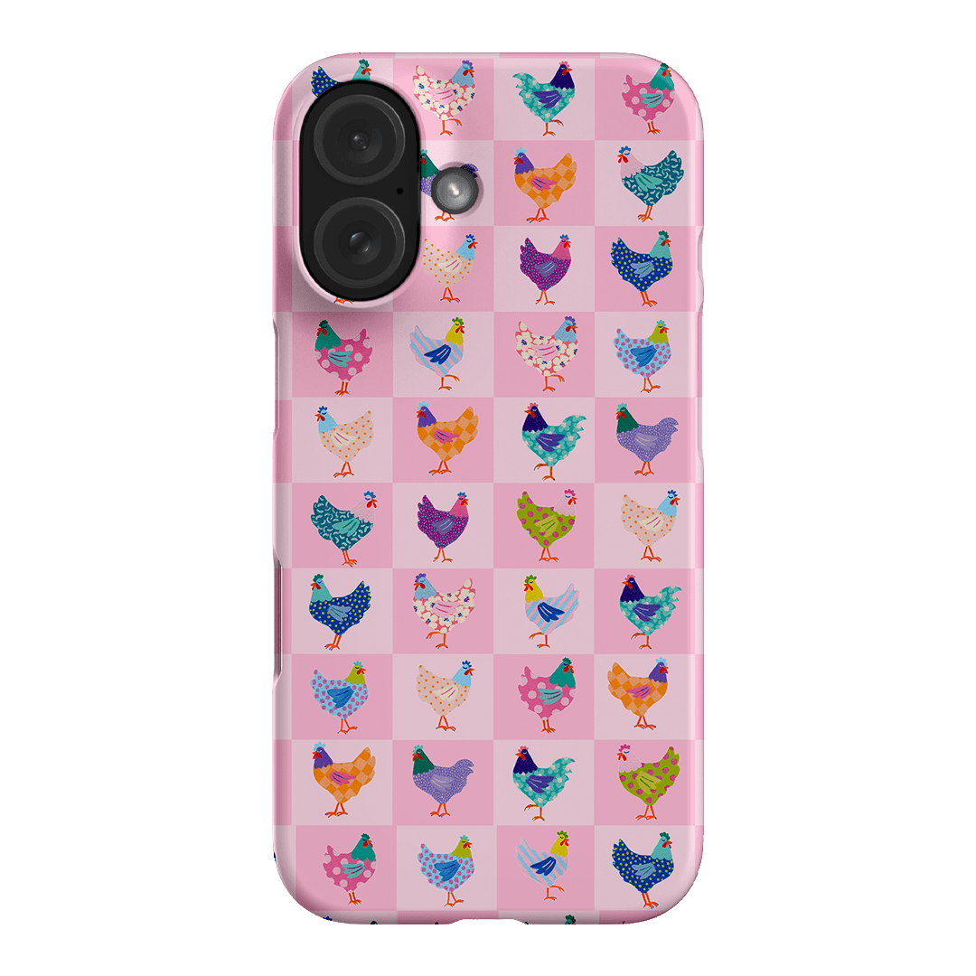 Checkered Chickens Printed Phone Cases iPhone 16 / Snap by Kayla Henley - The Dairy