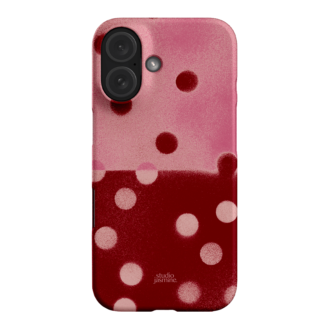 Cherry Polka Dot Printed Phone Cases iPhone 16 / Snap by Jasmine Dowling - The Dairy