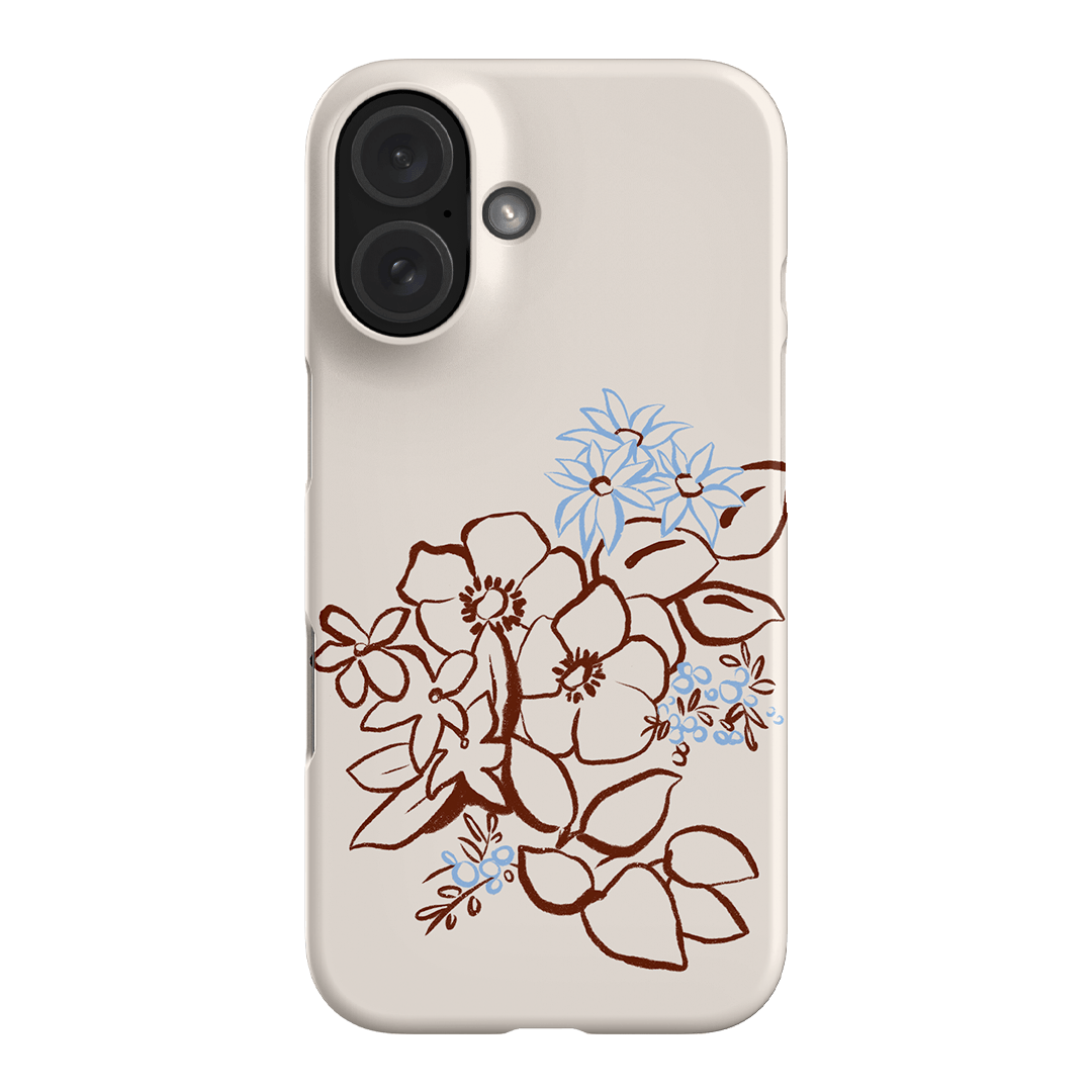 Cream Posy Printed Phone Cases iPhone 16 / Snap by Typoflora - The Dairy
