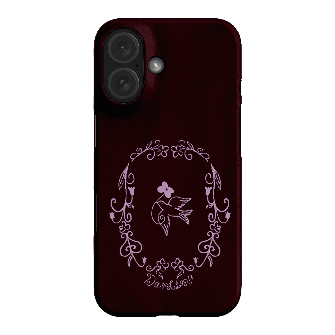 Darling Burgundy Printed Phone Cases by The Dairy - The Dairy