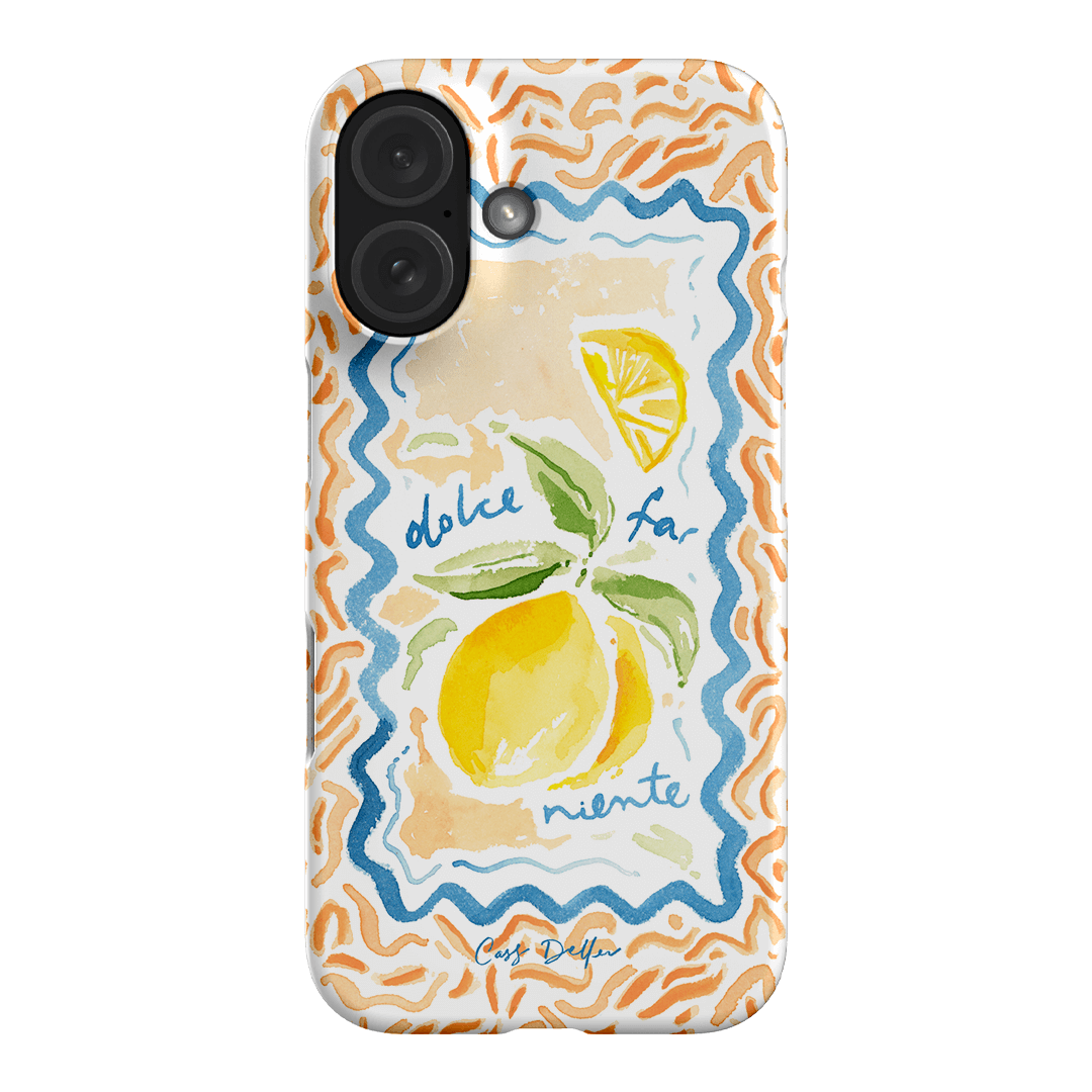 Dolce Far Niente Printed Phone Cases iPhone 16 / Snap by Cass Deller - The Dairy