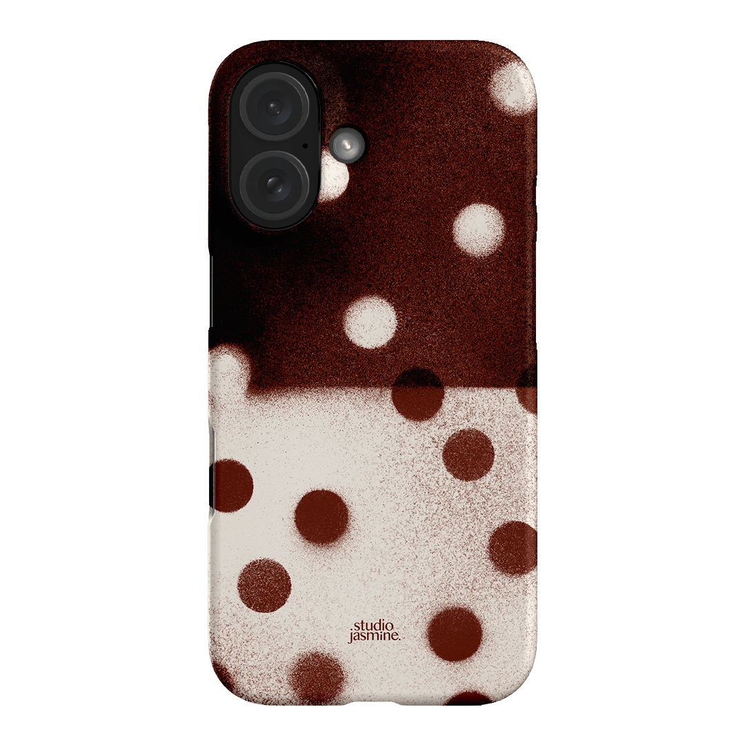 Espresso Polka Dot Printed Phone Cases iPhone 16 / Snap by Jasmine Dowling - The Dairy