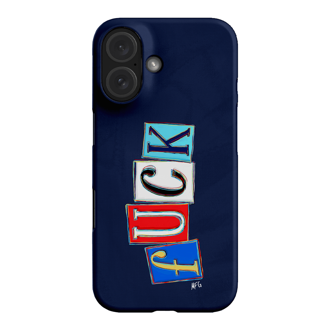 Lil Fcks Blue Printed Phone Cases iPhone 16 / Snap by Margarbs Art - The Dairy