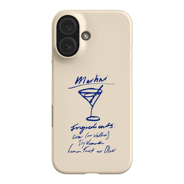 Martini Mood Cream Printed Phone Cases iPhone 16 / Armoured by The Dairy - The Dairy