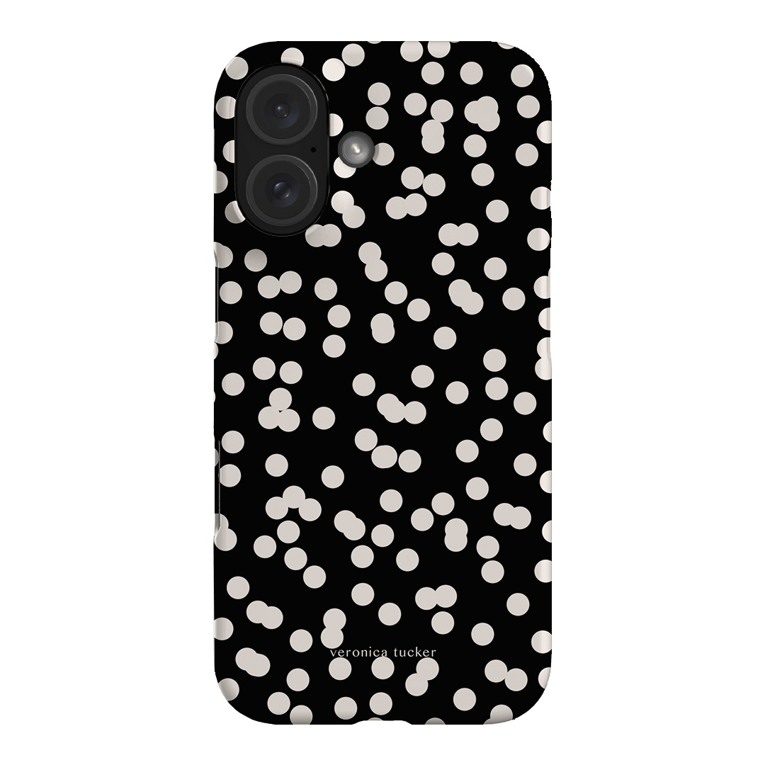 Mini Confetti Noir Printed Phone Cases iPhone 16 / Snap by Veronica Tucker - The Dairy