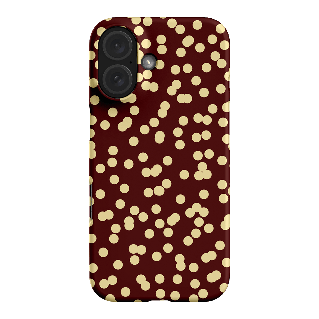 Mini Confetti Burgundy Butter Printed Phone Cases iPhone 16 / Snap by Veronica Tucker - The Dairy