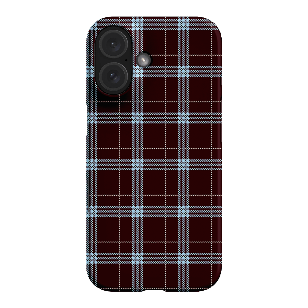 Mocha Plaid Printed Phone Cases iPhone 16 / Snap by The Dairy - The Dairy