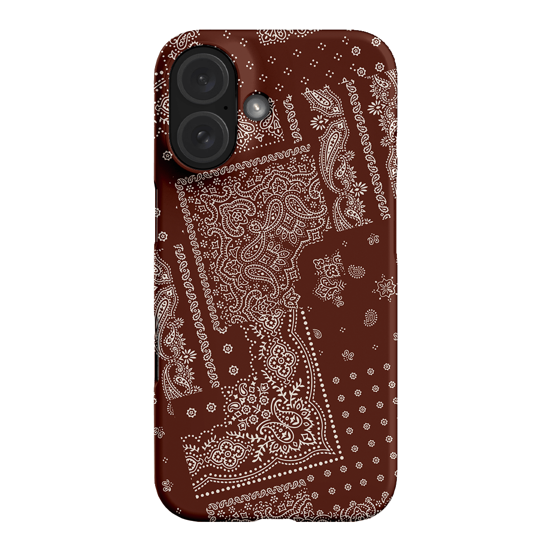 Paisley Cinnamon Printed Phone Cases iPhone 16 / Snap by The Dairy - The Dairy