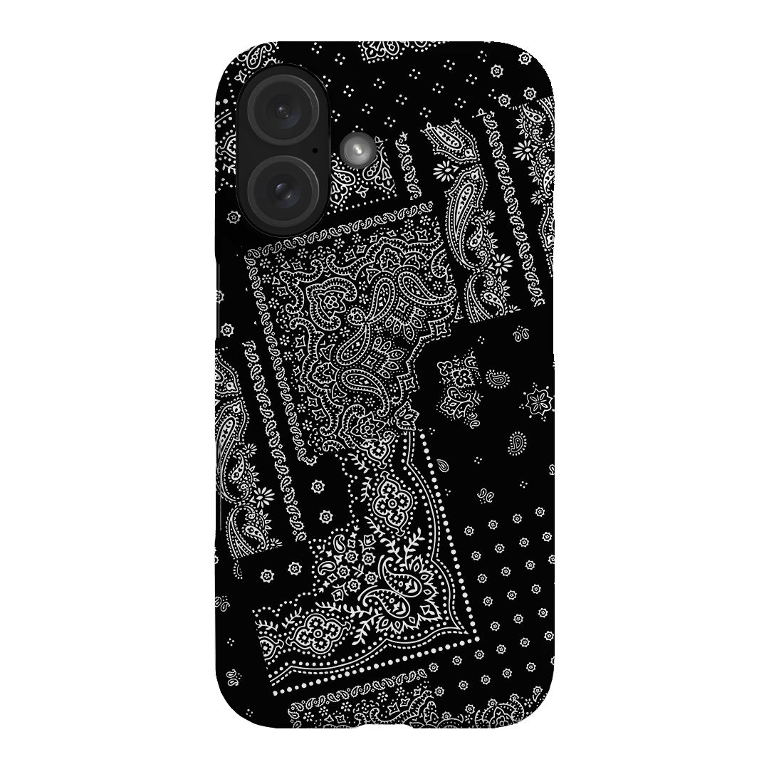 Paisley Noir Printed Phone Cases iPhone 16 / Snap by The Dairy - The Dairy
