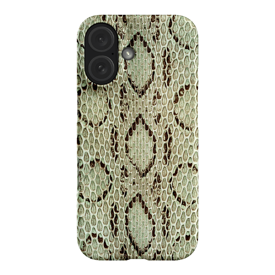 Pistachio Python Printed Phone Cases iPhone 16 / Snap by The Dairy - The Dairy