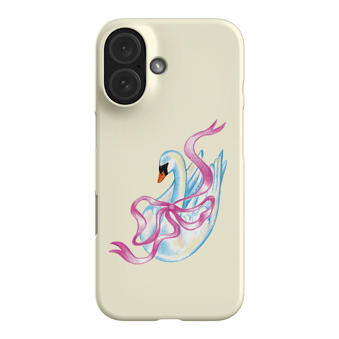 Satin Swan Printed Phone Cases iPhone 16 / Snap by Femke Studio - The Dairy