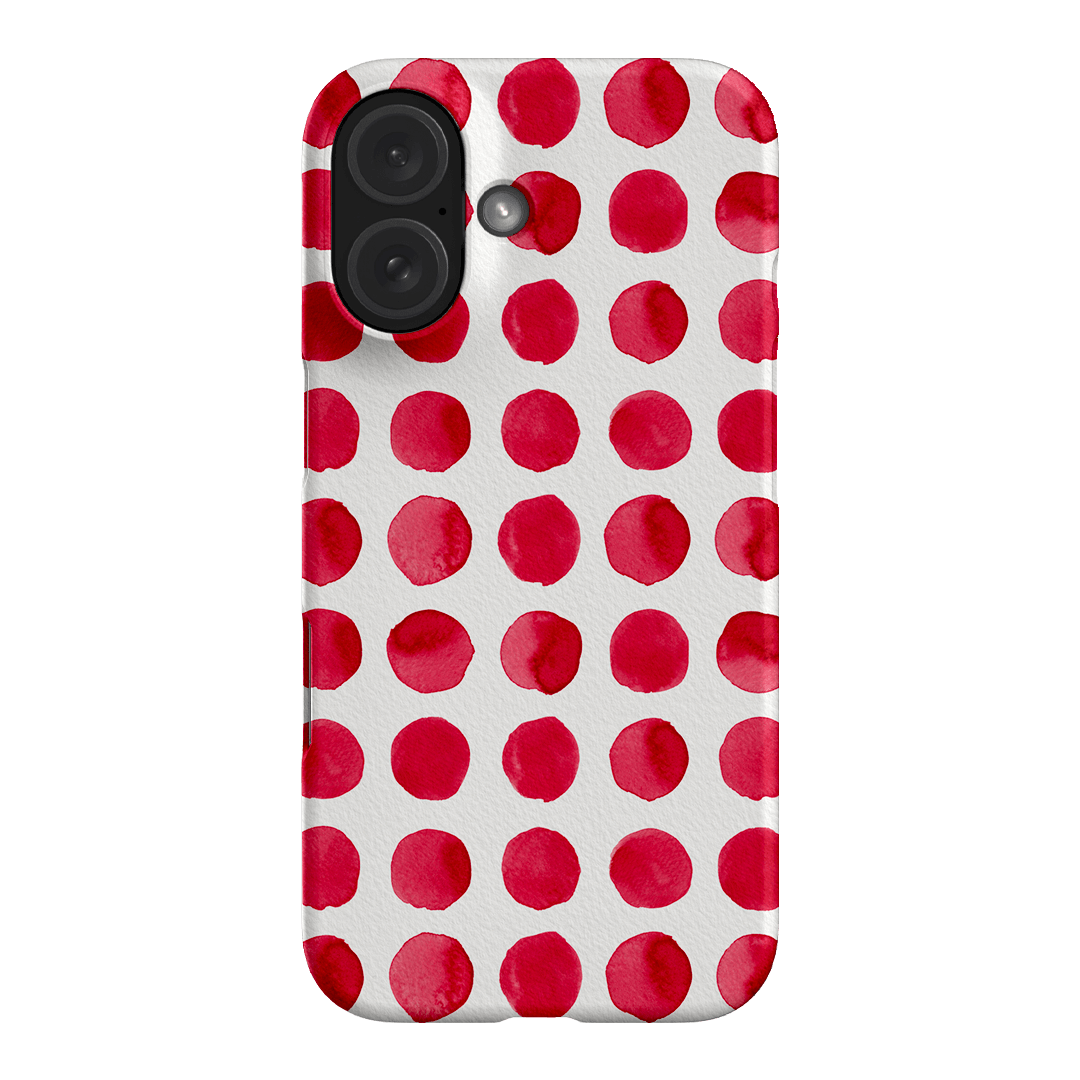 Spots in Red Printed Phone Cases by The Dairy - The Dairy