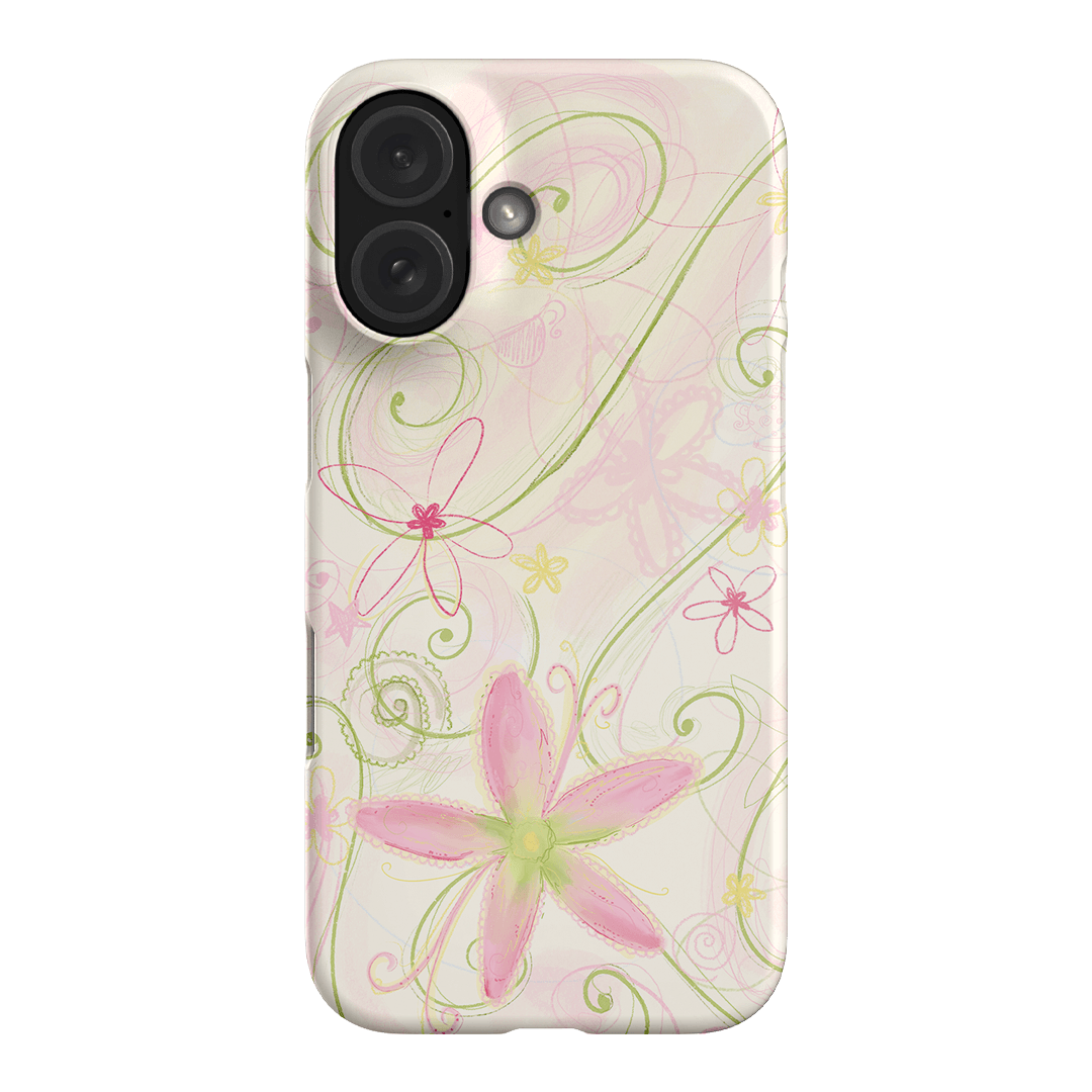 Swirl Pink Printed Phone Cases iPhone 16 / Snap by Kayla Carr - The Dairy