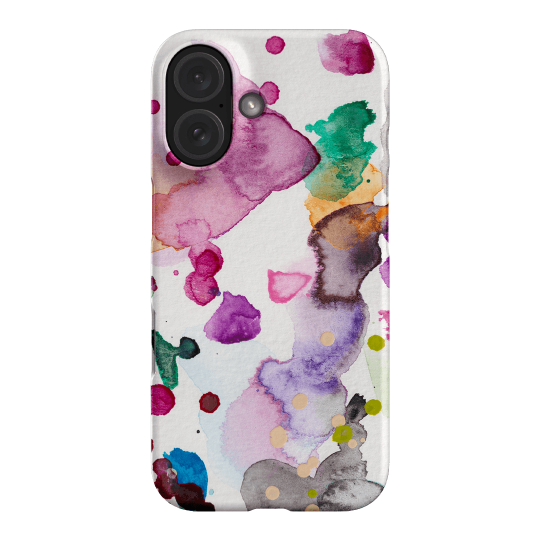 Watercolour Palette Printed Phone Cases iPhone 16 / Snap by The Dairy - The Dairy