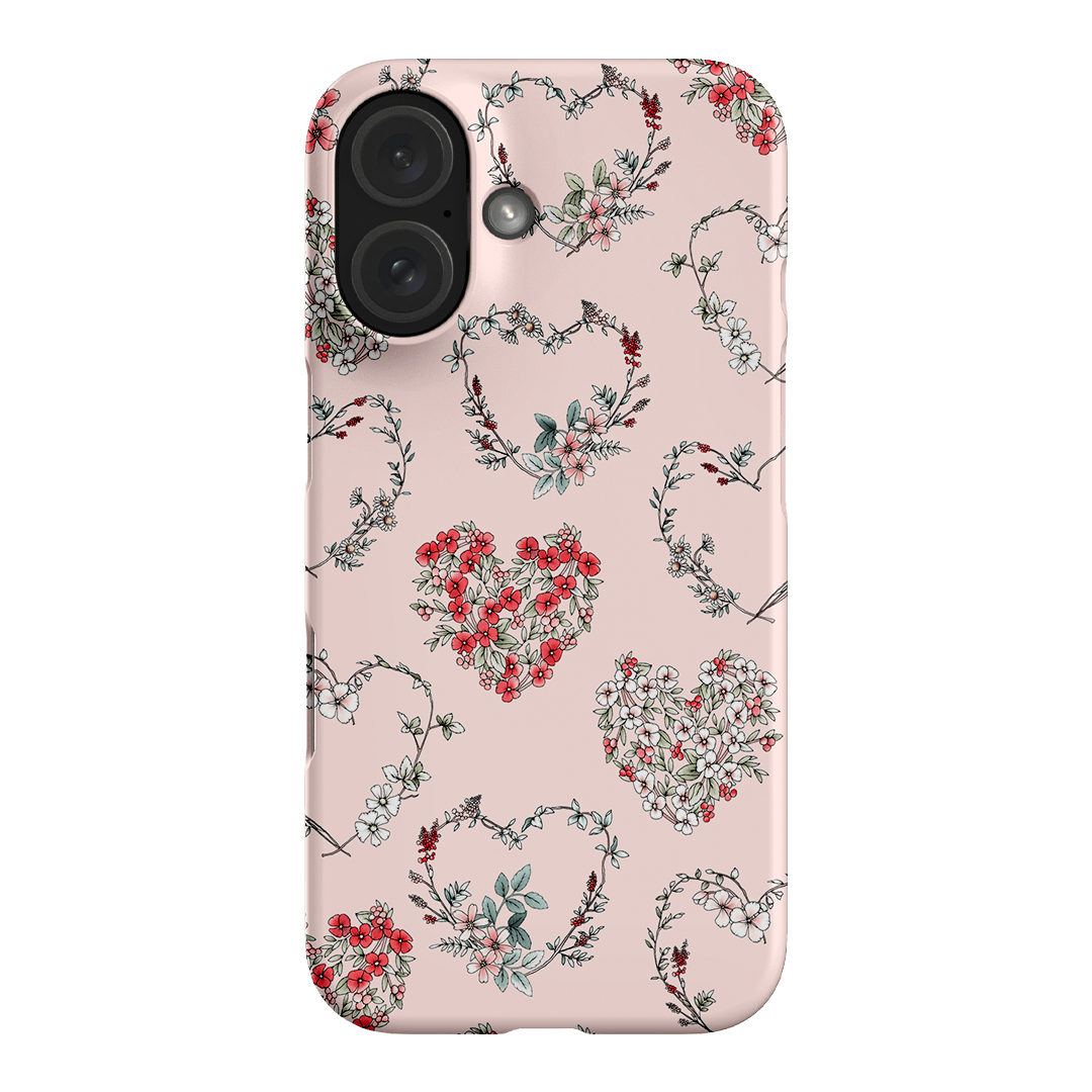 Wild Heart Wreath Printed Phone Cases iPhone 16 / Snap by Typoflora - The Dairy