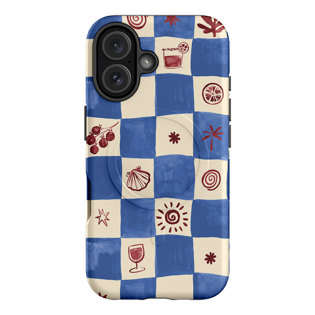 Afternoon Mezze Cornflower Printed Phone Cases iPhone 16 / Armoured MagSafe by Charlie Taylor - The Dairy
