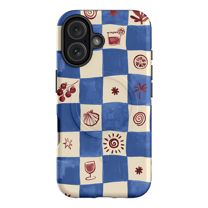 Afternoon Mezze Cornflower Printed Phone Cases iPhone 16 / Armoured MagSafe by Charlie Taylor - The Dairy