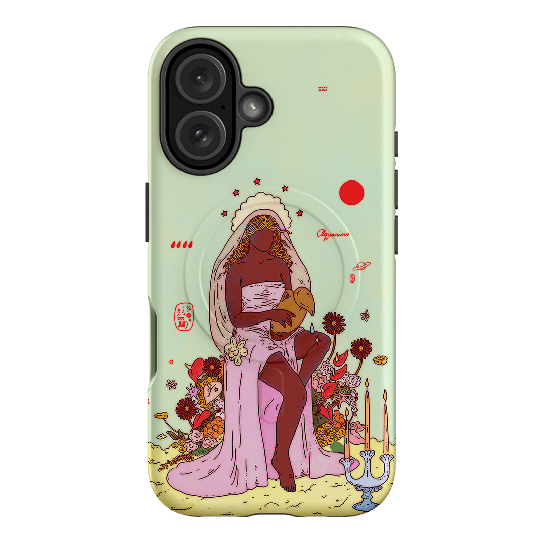 Aquarius Season Printed Phone Cases iPhone 16 / Armoured MagSafe by Easty Beasty - The Dairy