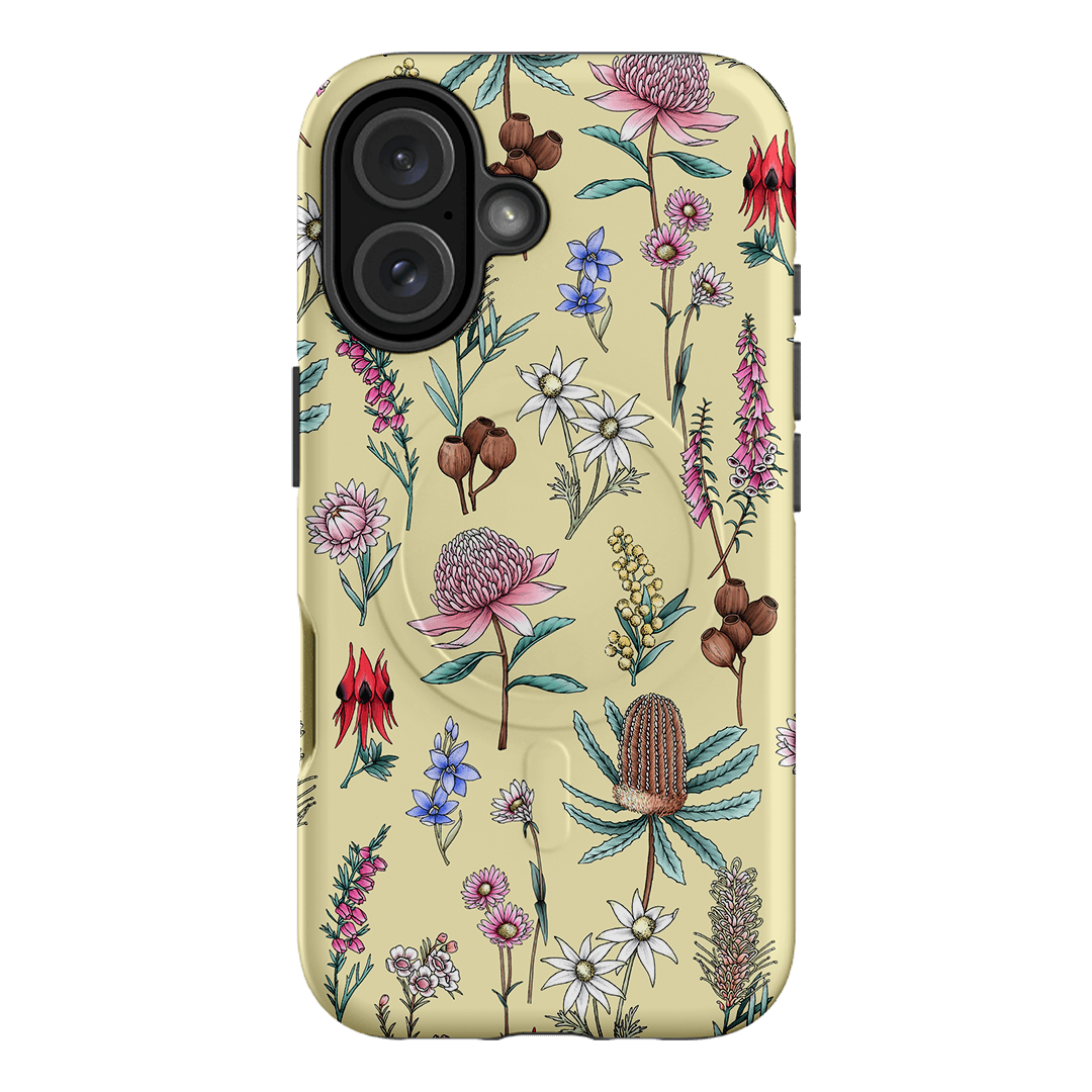 Banksia Butter Printed Phone Cases iPhone 16 / Armoured MagSafe by Typoflora - The Dairy
