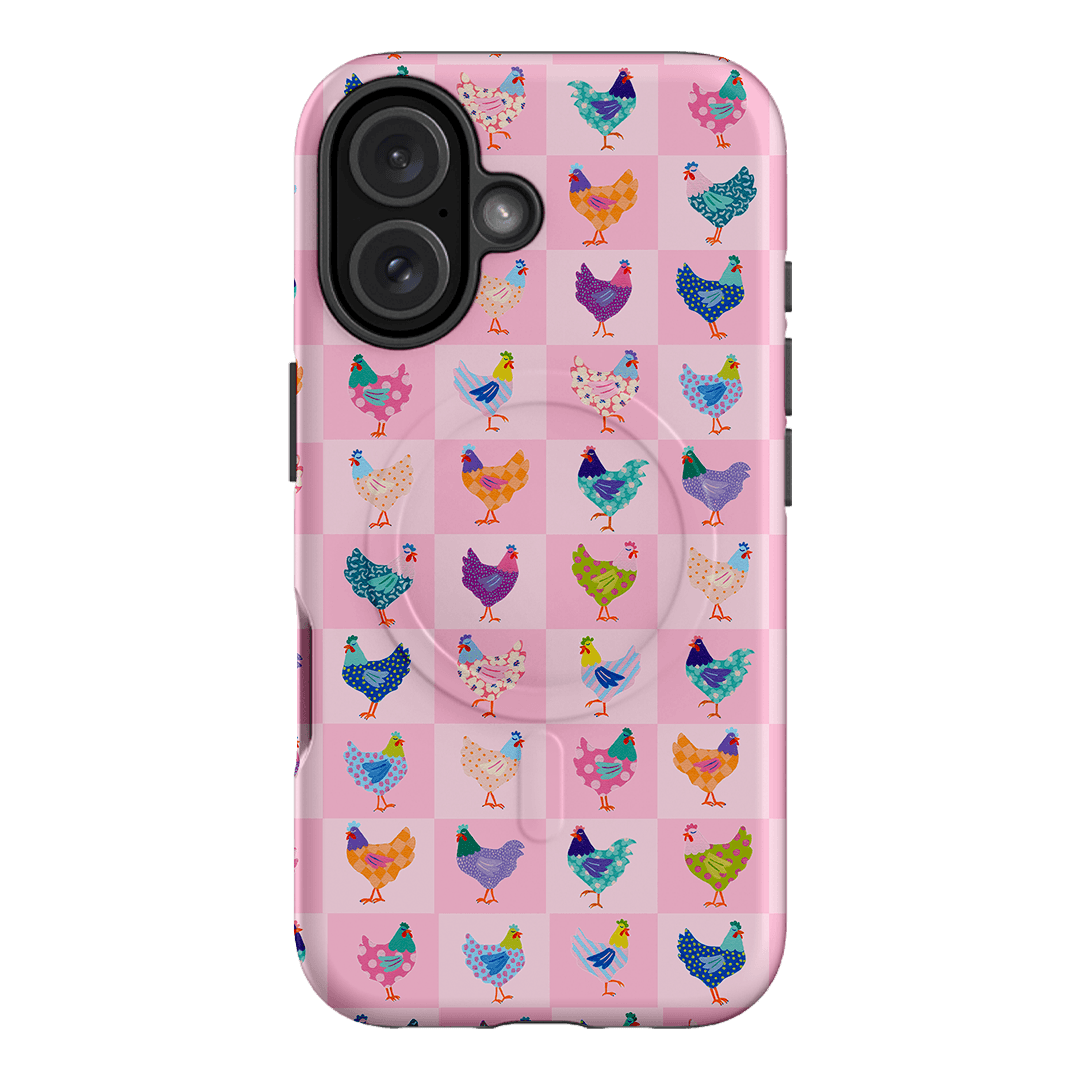 Checkered Chickens Printed Phone Cases iPhone 16 / Armoured MagSafe by Kayla Henley - The Dairy