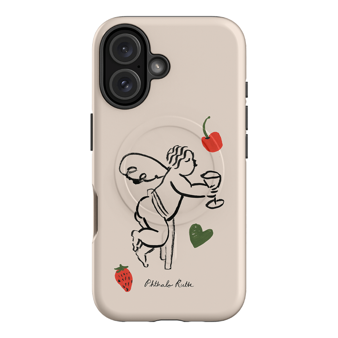 Cherub Printed Phone Cases iPhone 16 / Armoured MagSafe by Phthalo Ruth - The Dairy