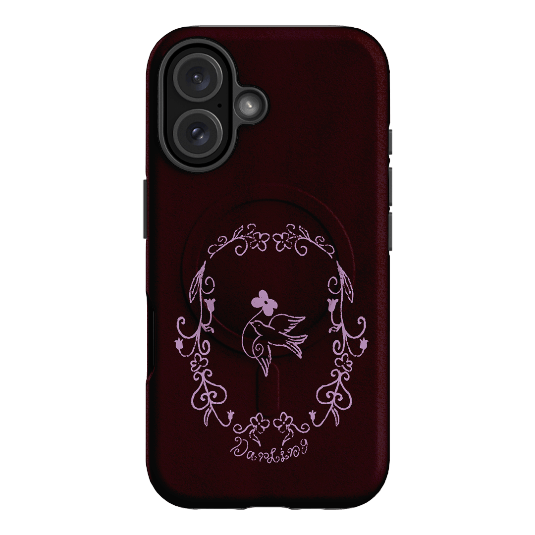 Darling Burgundy Printed Phone Cases by The Dairy - The Dairy