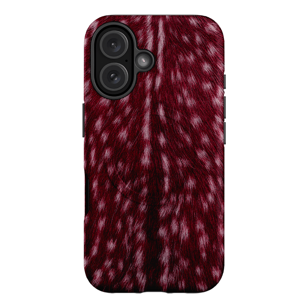 Fawn Burgundy Printed Phone Cases iPhone 16 / Armoured MagSafe by The Dairy - The Dairy