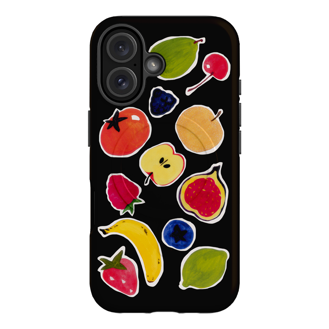 Fruit Stickers Printed Phone Cases iPhone 16 / Armoured MagSafe by Studio Bon - The Dairy