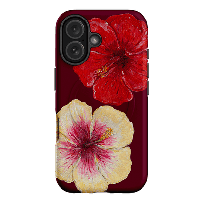 Hibiscus Flower Printed Phone Cases iPhone 16 / Armoured MagSafe by BG. Studio - The Dairy