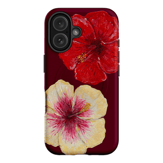 Hibiscus Flower Printed Phone Cases iPhone 16 / Armoured MagSafe by BG. Studio - The Dairy