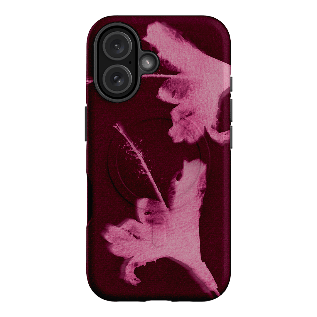 Hibiscus Glow Printed Phone Cases iPhone 16 / Armoured MagSafe by Sally Hungerford - The Dairy