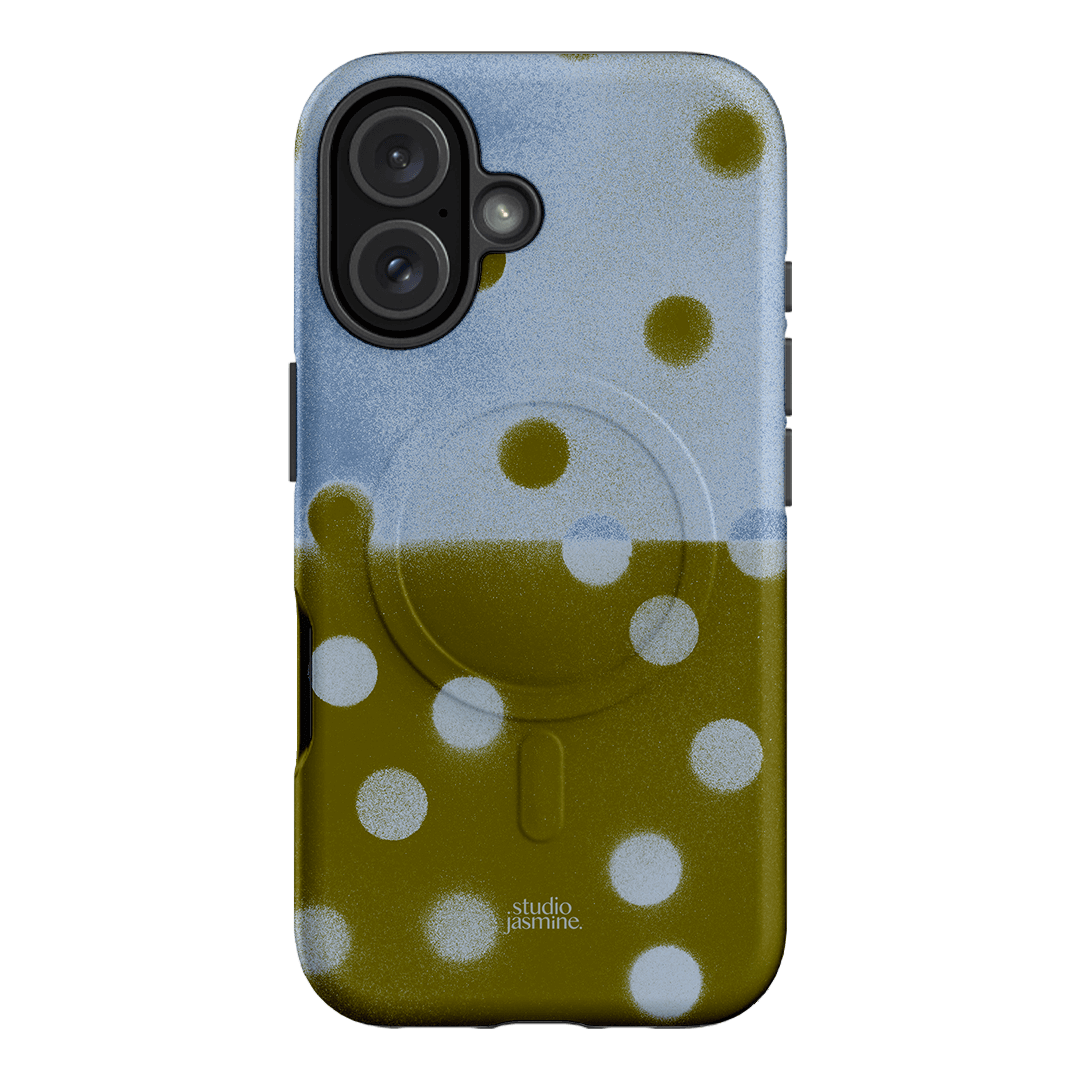 Lake Polka Dot Printed Phone Cases iPhone 16 / Armoured MagSafe by Jasmine Dowling - The Dairy