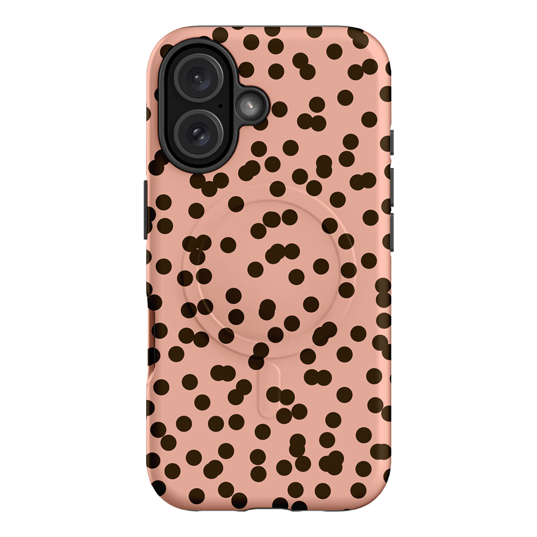 Mini Confetti Pink Chocolate Printed Phone Cases iPhone 16 / Armoured MagSafe by Veronica Tucker - The Dairy