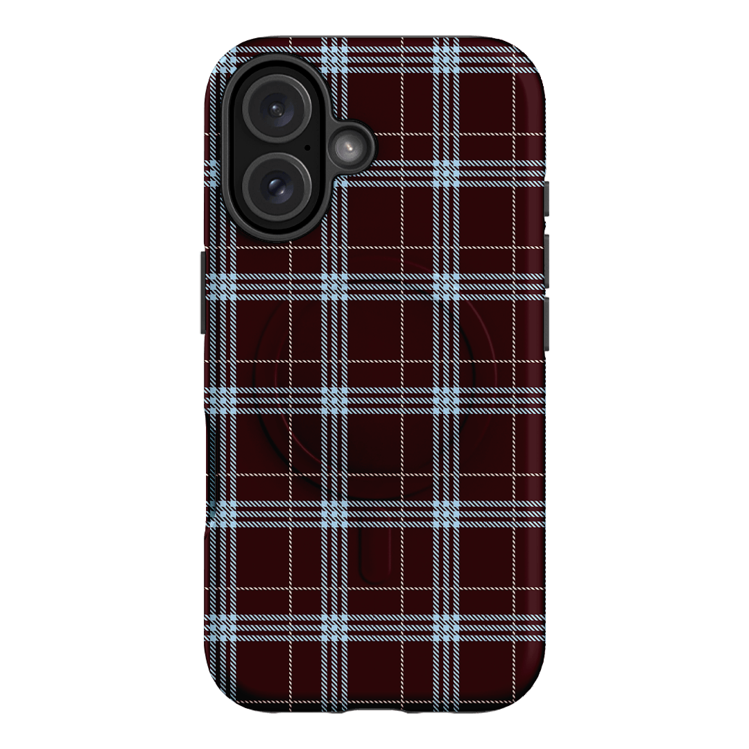 Mocha Plaid Printed Phone Cases iPhone 16 / Armoured MagSafe by The Dairy - The Dairy
